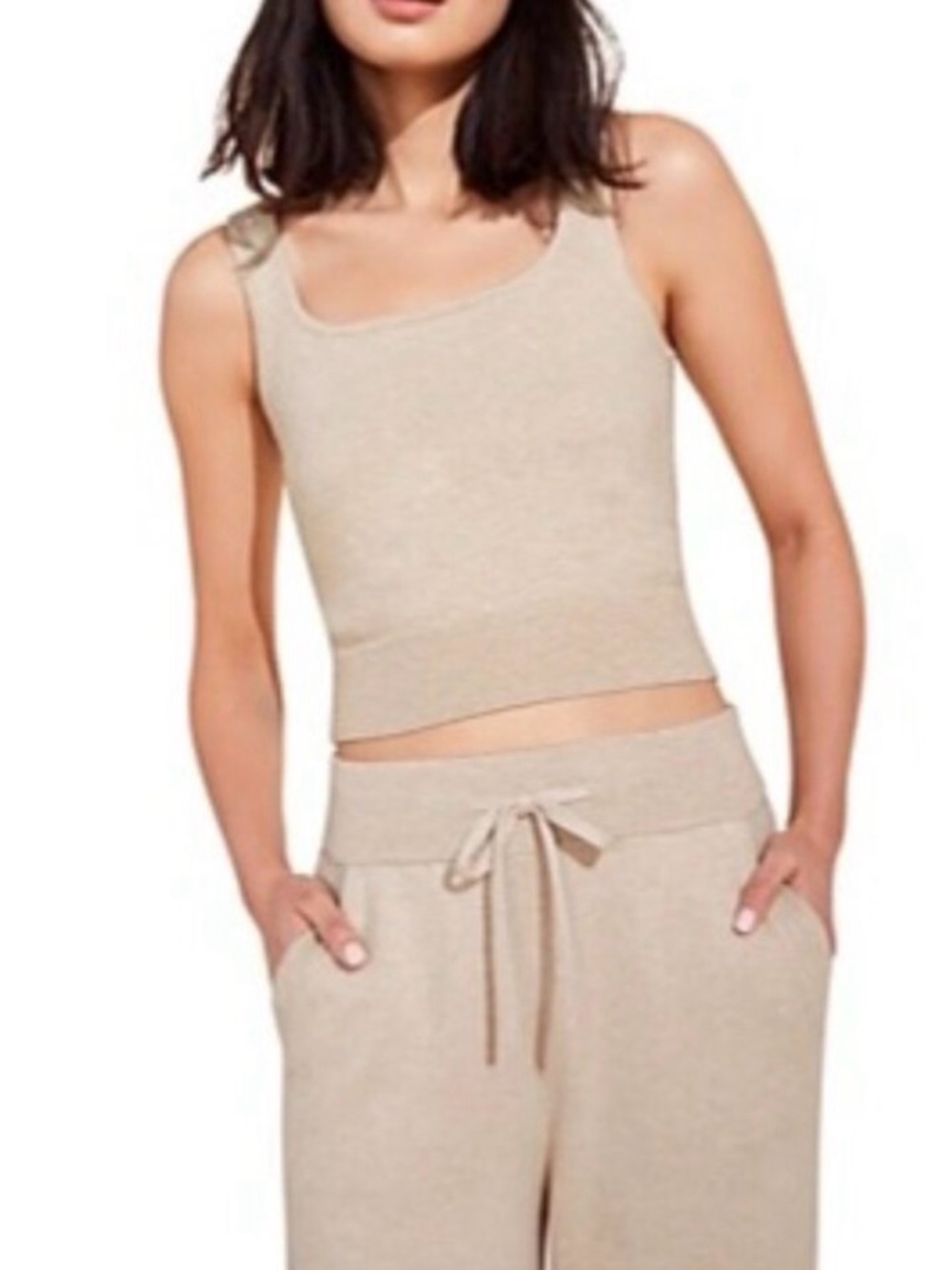 NWT Eberjey Recycled Sweater Tank in Oat